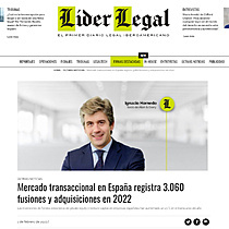 Mercado transaccional en Espaa registra 3.060 fusiones y adquisiciones en 2022
